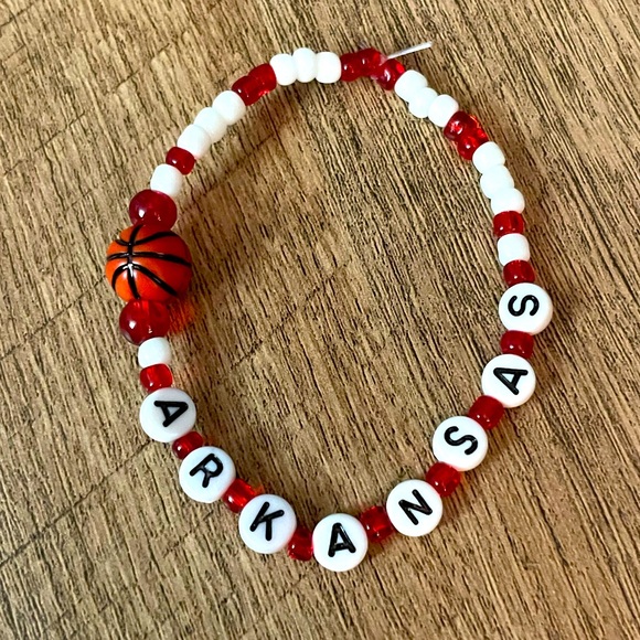 Arkansas Razorbacks Basketball Bracelets - Picture 2 of 3